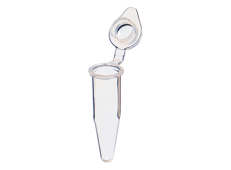 0.2ml Individual Clear PCR Tube with Optically-Clear Flat Cap