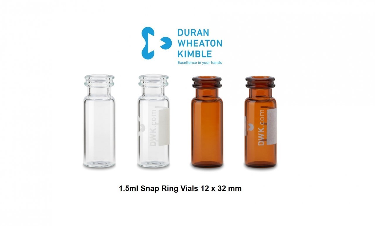 1.5ml Screw Neck Vials 12 x 32 mm, Blue PP Cap