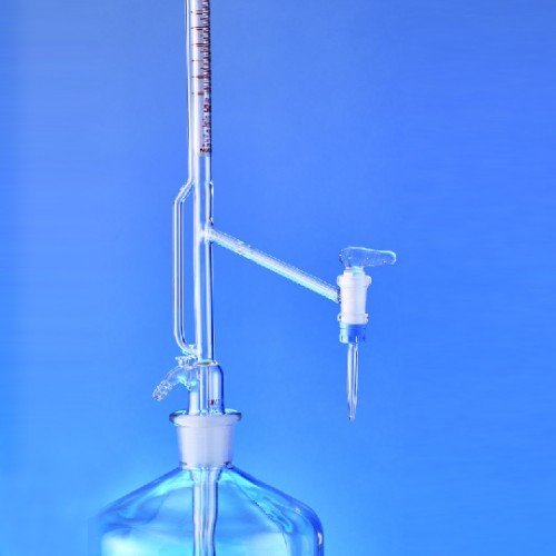 Automatic Burettes, FAVORIT ® Class AS, Pellet pattern, Amber graduation, Schellbach with lateral glass key stopcock