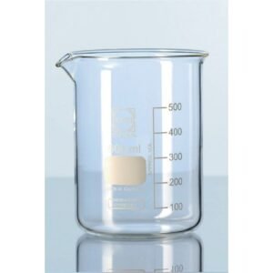 Beakers, low form, with spout