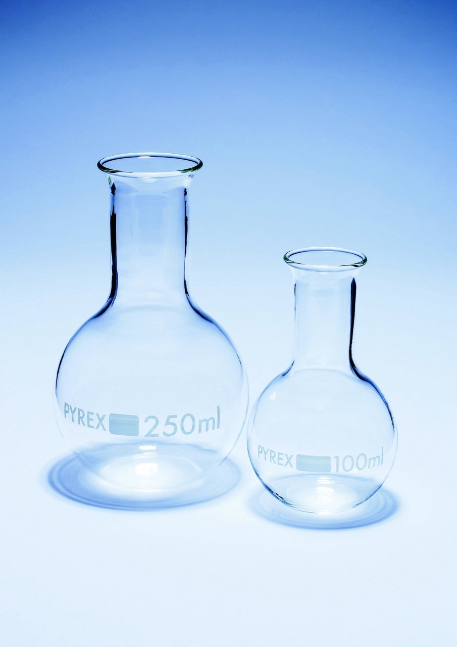 Boiling Flasks, Flat Bottom, Narrow Neck