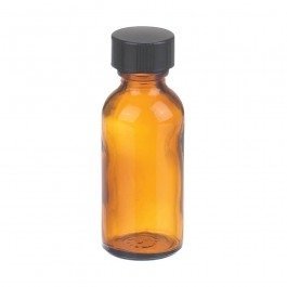 Boston Bottles - Amber Glass, Narrow Neck, Round