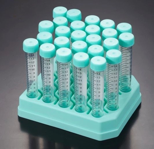 Centrifuge Tubes Racked