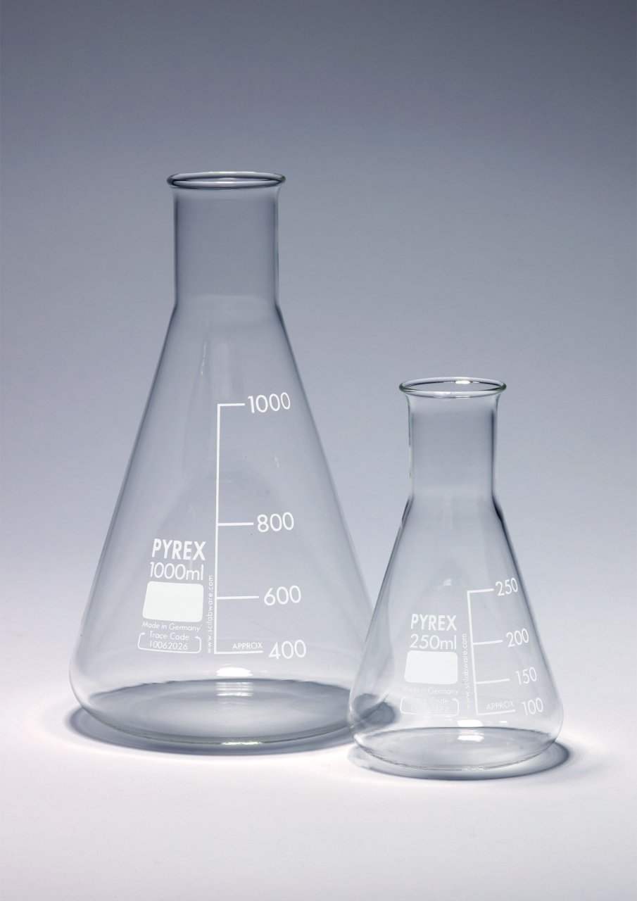 Conical Flasks, Narrow Neck