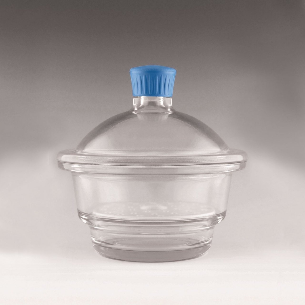 Desiccator, Borosilicate Glass, Non-Vacuum with Plastic Knob, Simax
