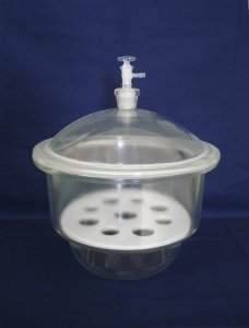 Desiccator, Soda Glass, Vacuum with ground-in Stopcock