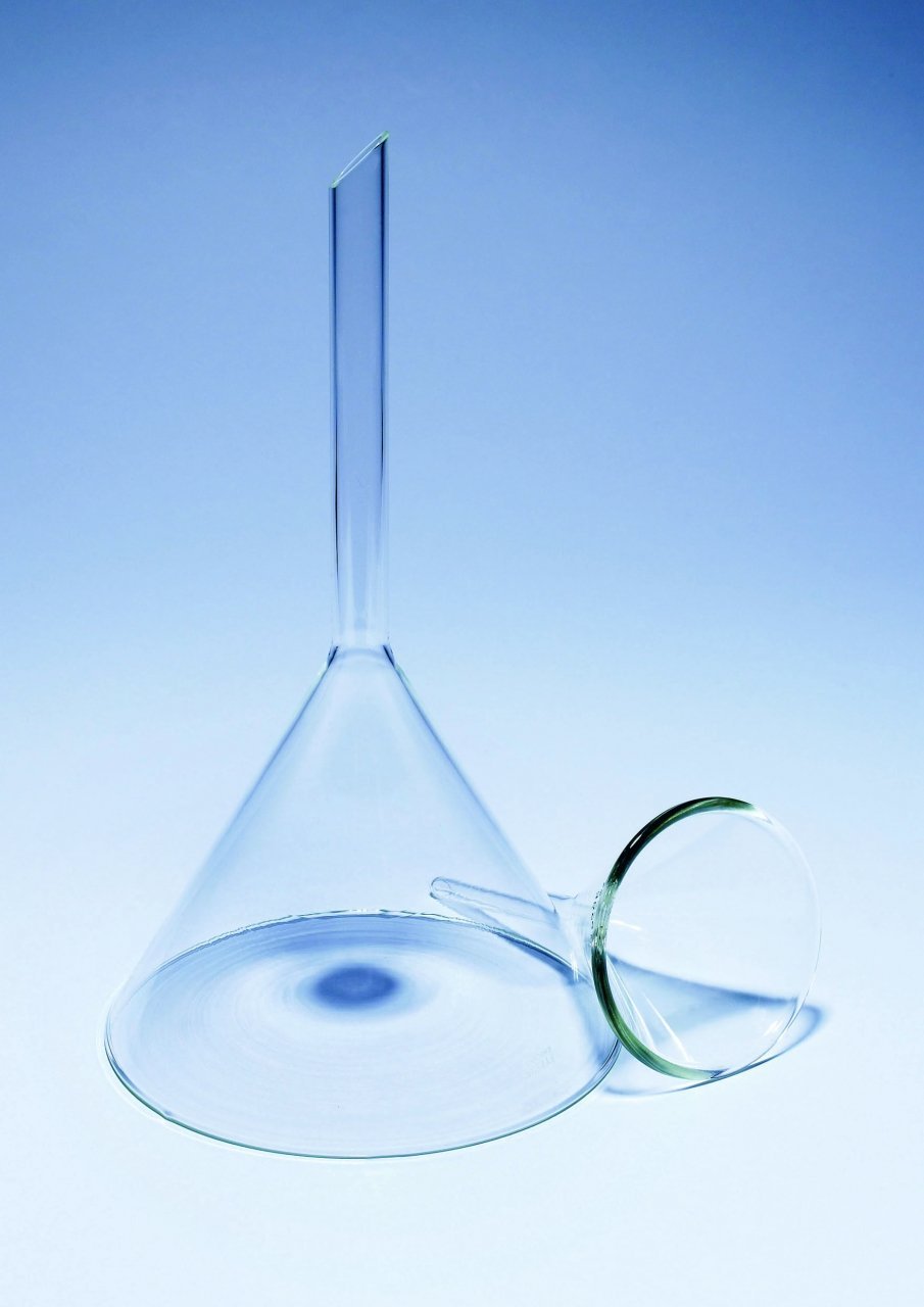 Filter Funnel, Short Stem, Borosilicate Glass, Plain Version