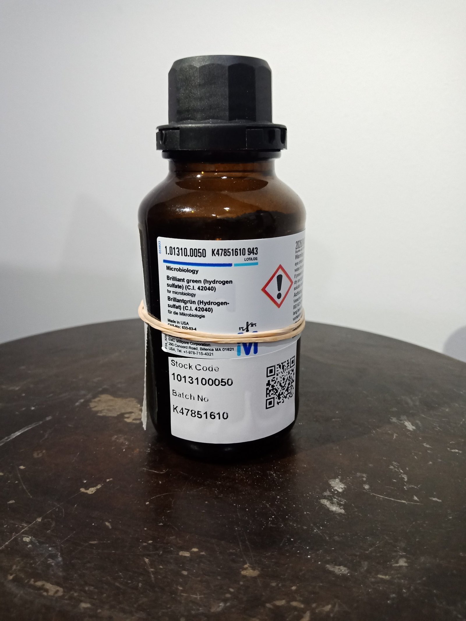 Brilliant green (hydrogen sulfate) (C.I. 42040)