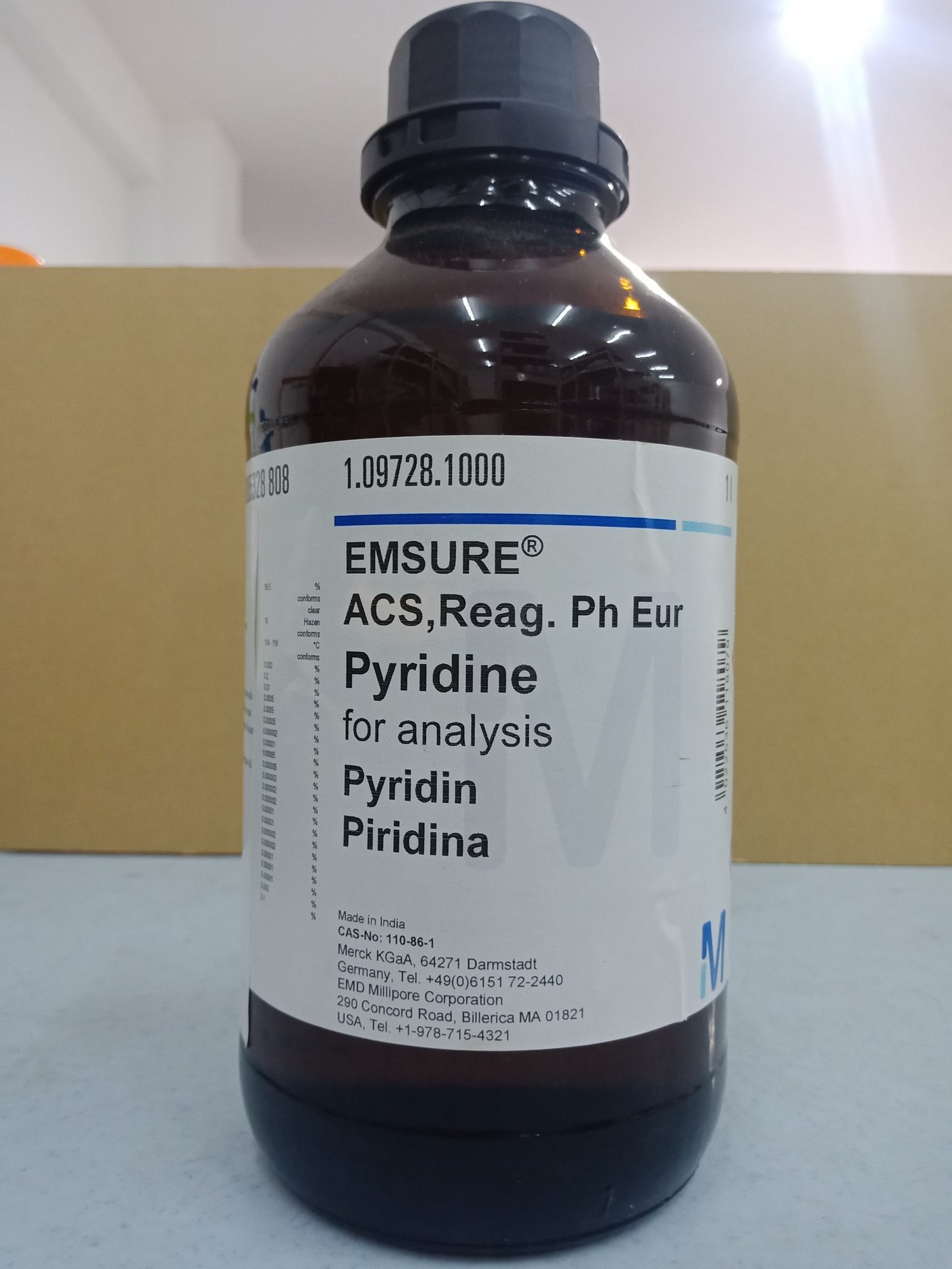 Pyridine for analysis EMSURE® ACS,Reag. Ph Eur