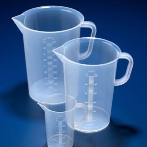 Jugs, moulded graduations, polypropylene