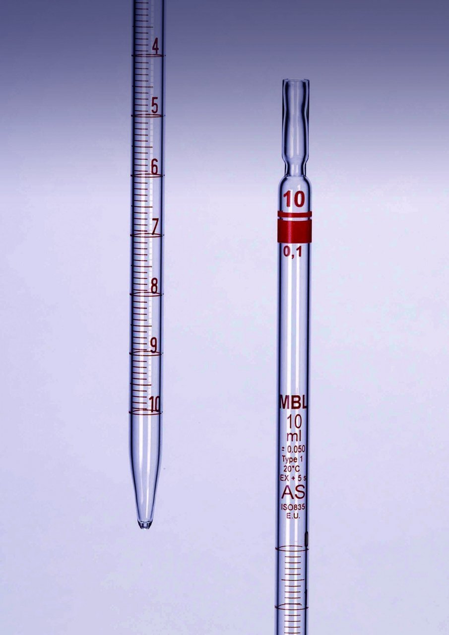 Measuring Pipettes, Graduated, Type 1, Class AS