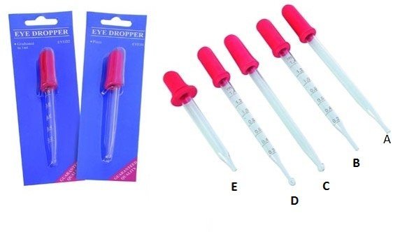 Medicine Dropper with Rubber Teats