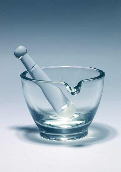 Mortar, Borosilicate Glass, Pyrex